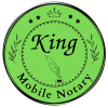 King Mobile Notary Logo green